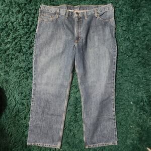 Carhartt Relaxed Fit Men’s Jeans Light Wash Durable Denim Size 46x30 Classic